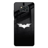 Super Hero Logo Poco X3 Glass Back Cover Online