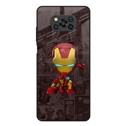 Angry Baby Super Hero Poco X3 Glass Back Cover Online