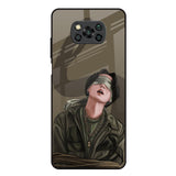Blind Fold Poco X3 Glass Back Cover Online