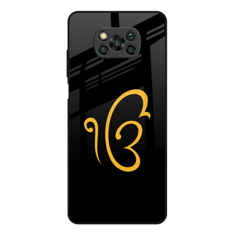 Luxury Fashion Initial Poco X3 Glass Back Cover Online