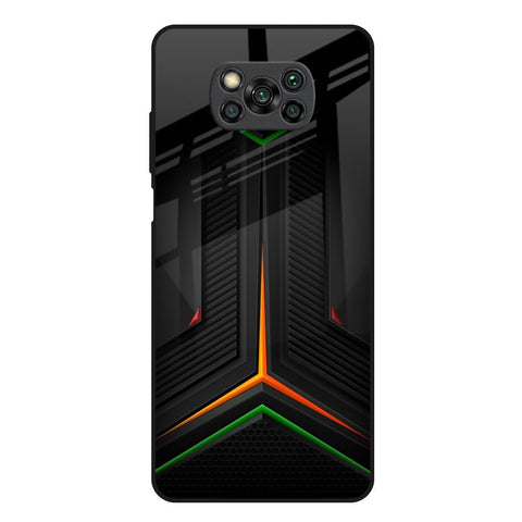 Modern Ultra Chevron Poco X3 Glass Back Cover Online