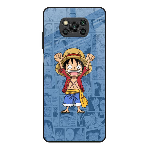 Chubby Anime Poco X3 Glass Back Cover Online