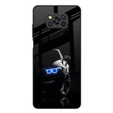 Car In Dark Poco X3 Glass Back Cover Online