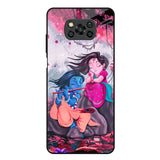 Radha Krishna Art Poco X3 Glass Back Cover Online