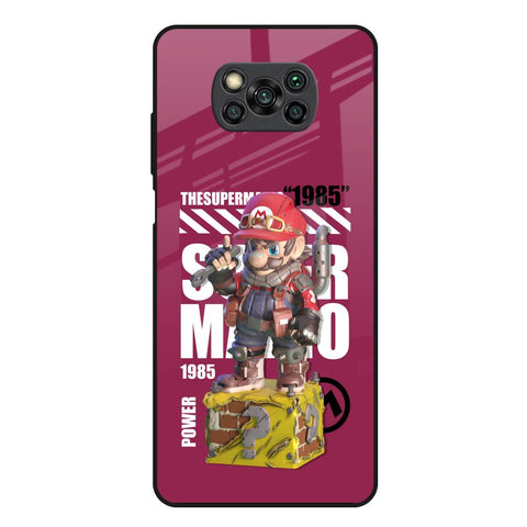 Gangster Hero Poco X3 Glass Back Cover Online