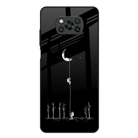 Catch the Moon Poco X3 Glass Back Cover Online
