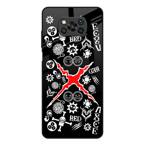 Red Zone Poco X3 Glass Back Cover Online