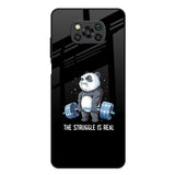 Real Struggle Poco X3 Glass Back Cover Online