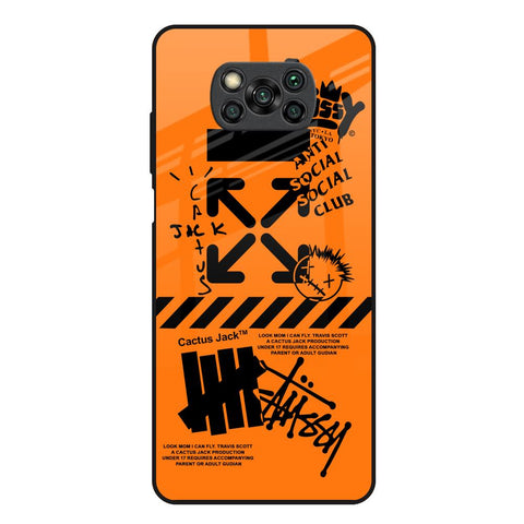 Anti Social Club Poco X3 Glass Back Cover Online