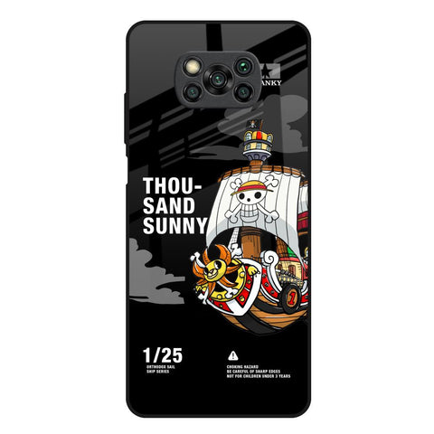 Thousand Sunny Poco X3 Glass Back Cover Online