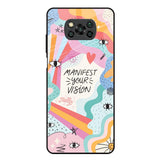 Vision Manifest Poco X3 Glass Back Cover Online