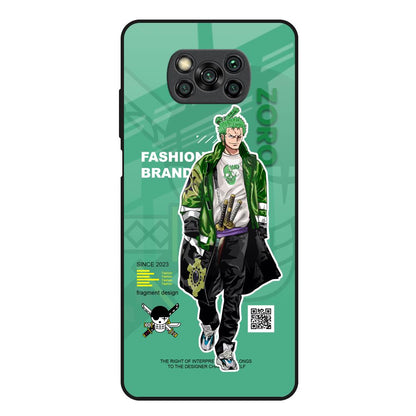 Zoro Bape Poco X3 Glass Back Cover Online