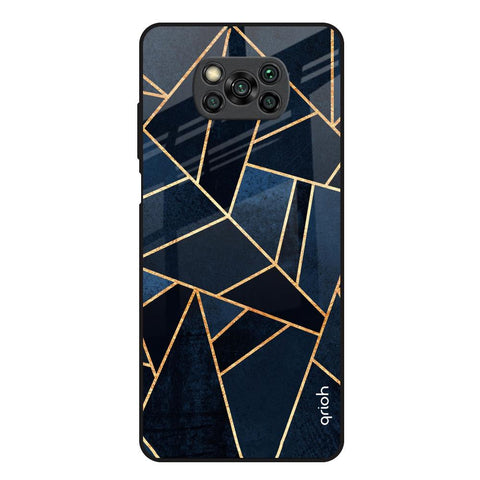 Abstract Tiles Poco X3 Glass Back Cover Online