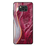 Crimson Ruby Poco X3 Glass Back Cover Online
