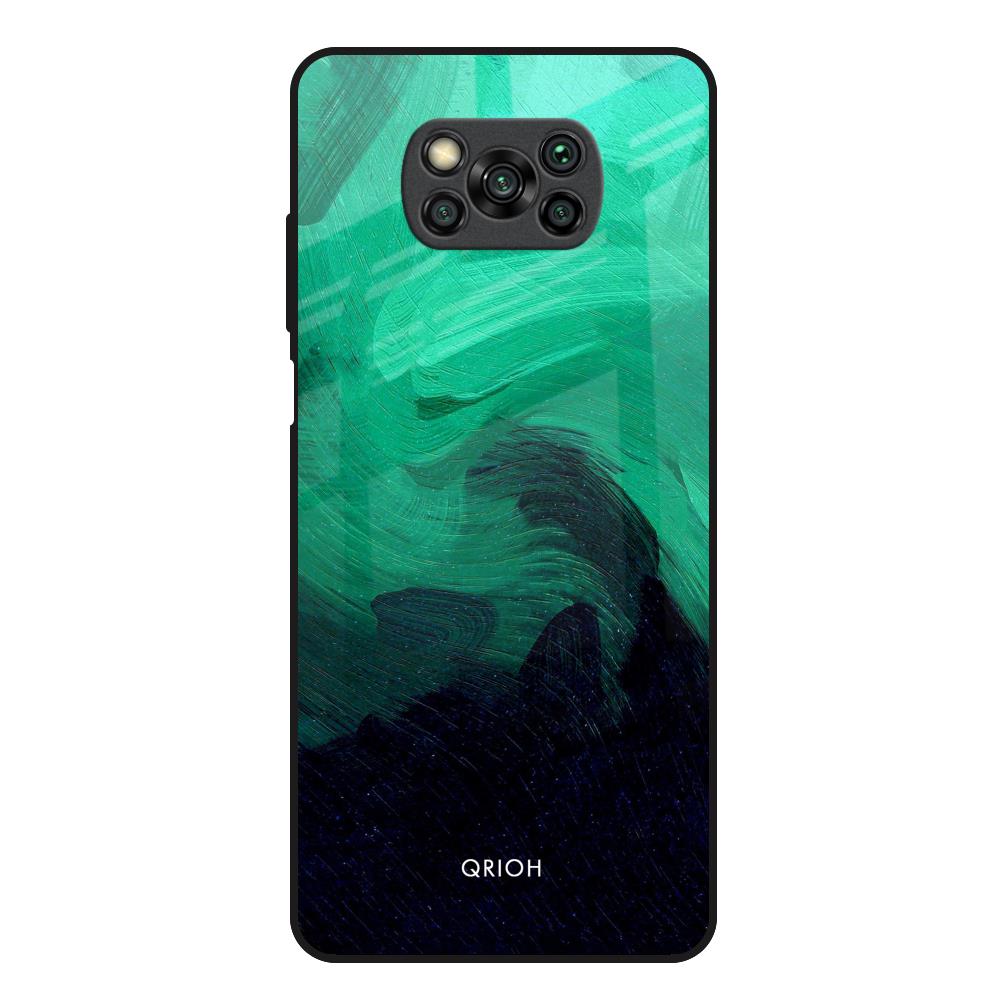 Scarlet Amber Poco X3 Glass Back Cover Online