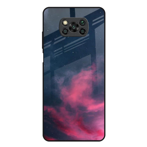 Moon Night Poco X3 Glass Back Cover Online