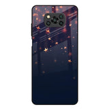 Falling Stars Poco X3 Glass Back Cover Online