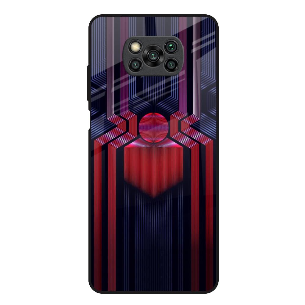 Super Art Logo Poco X3 Glass Back Cover Online