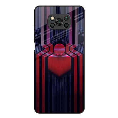 Super Art Logo Poco X3 Glass Back Cover Online