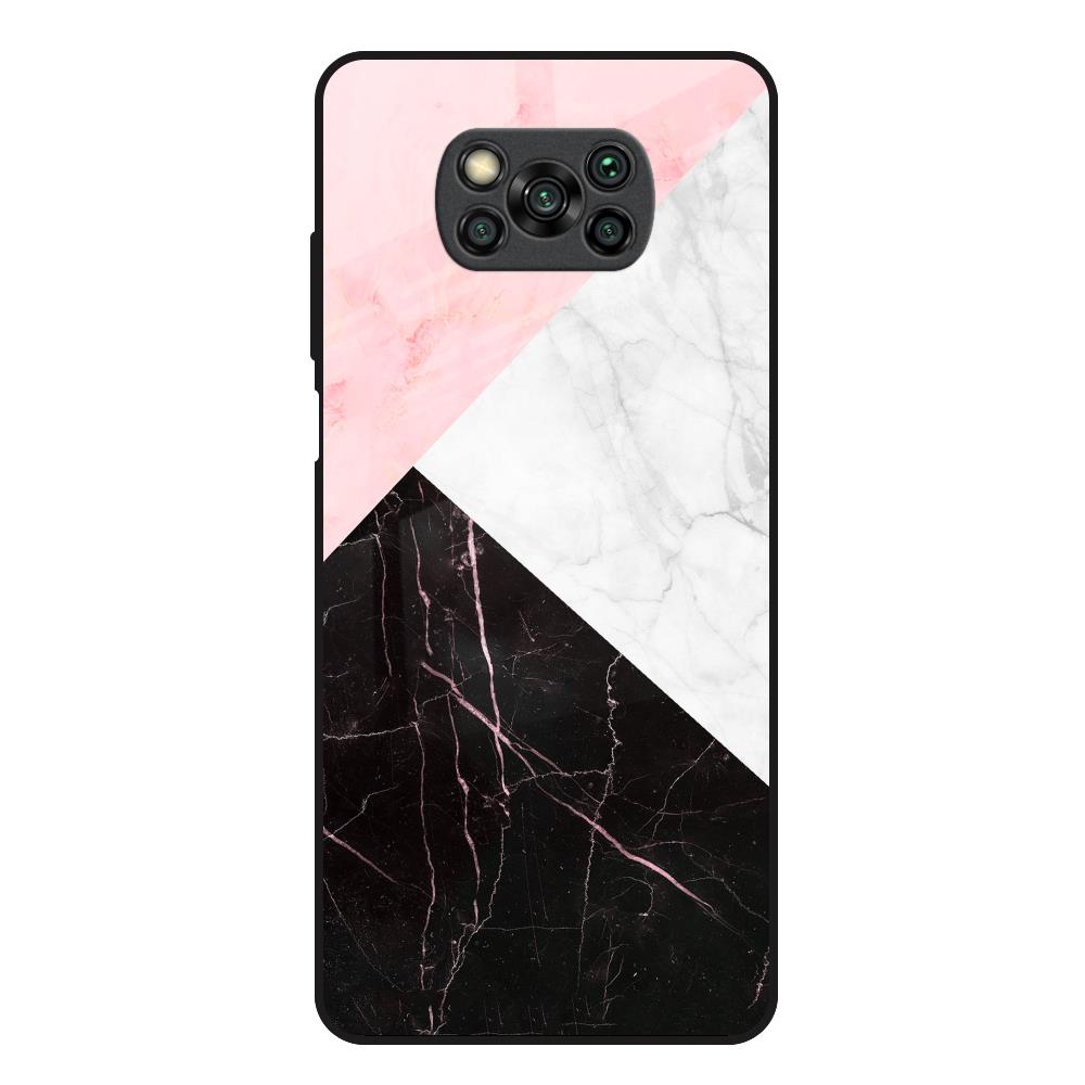Marble Collage Art Poco X3 Glass Back Cover Online