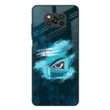 Power Of Trinetra Poco X3 Glass Back Cover Online