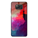 Dream So High Poco X3 Glass Back Cover Online