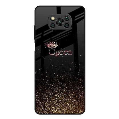 I Am The Queen Poco X3 Glass Back Cover Online