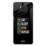 Daily Routine Poco X3 Glass Back Cover Online