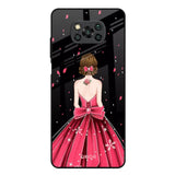 Fashion Princess Poco X3 Glass Back Cover Online