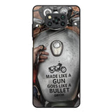 Royal Bike Poco X3 Glass Back Cover Online