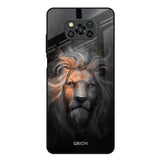Devil Lion Poco X3 Glass Back Cover Online