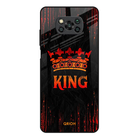 Royal King Poco X3 Glass Back Cover Online