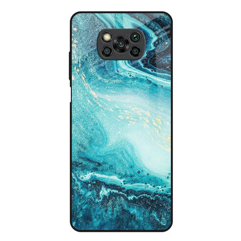 Sea Water Poco X3 Glass Back Cover Online