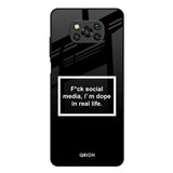 Dope In Life Poco X3 Glass Back Cover Online