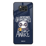 Struggling Panda Poco X3 Glass Back Cover Online