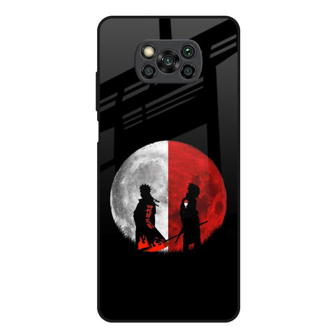 Anime Red Moon Poco X3 Glass Back Cover Online