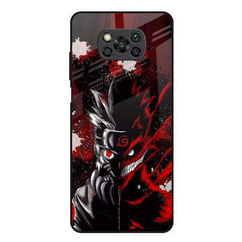 Dark Character Poco X3 Glass Back Cover Online
