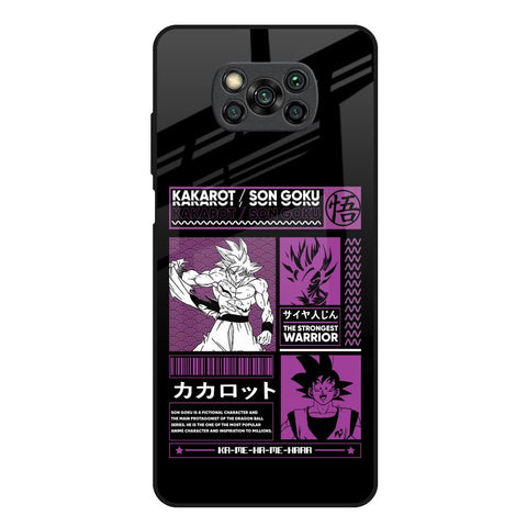 Strongest Warrior Poco X3 Glass Back Cover Online
