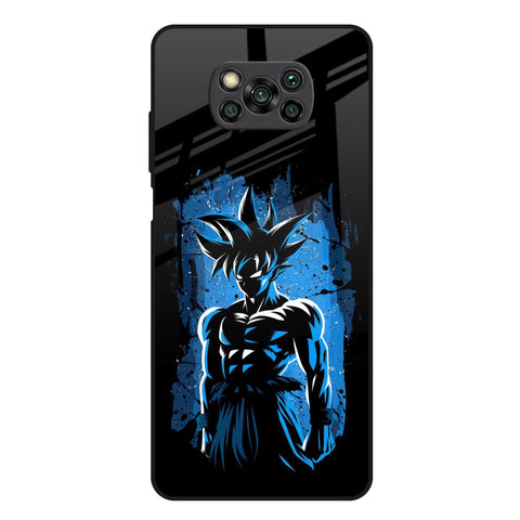 Splatter Instinct Poco X3 Glass Back Cover Online