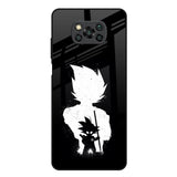 Monochrome Goku Poco X3 Glass Back Cover Online