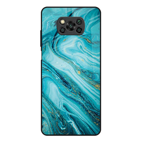 Ocean Marble Poco X3 Glass Back Cover Online