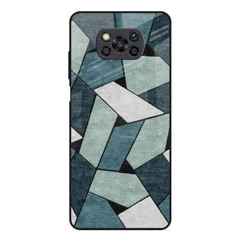 Abstact Tiles Poco X3 Glass Back Cover Online