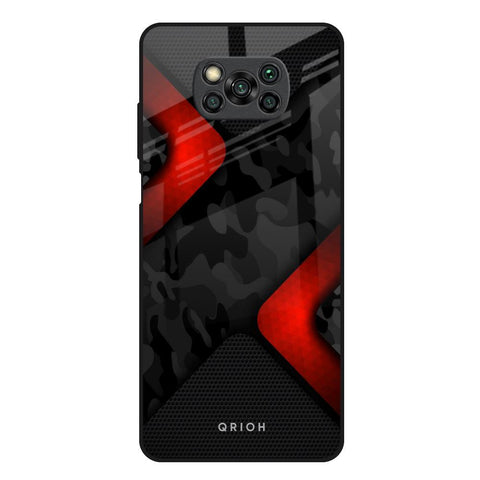 Modern Camo Abstract Poco X3 Glass Back Cover Online