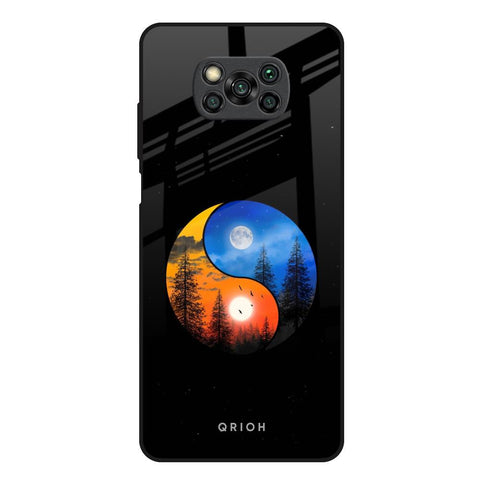 Yin Yang Balance Poco X3 Glass Back Cover Online