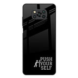Push Your Self Poco X3 Glass Back Cover Online