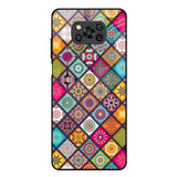 Multicolor Mandala Poco X3 Glass Back Cover Online