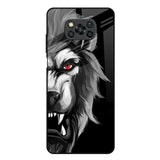 Wild Lion Poco X3 Glass Back Cover Online