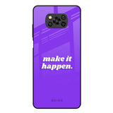 Make it Happen Poco X3 Glass Back Cover Online