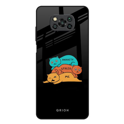 Anxiety Stress Poco X3 Glass Back Cover Online