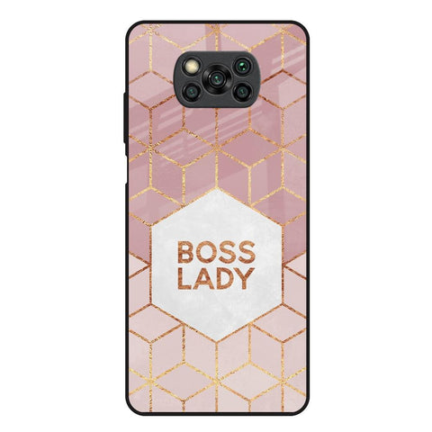 Boss Lady Poco X3 Glass Back Cover Online